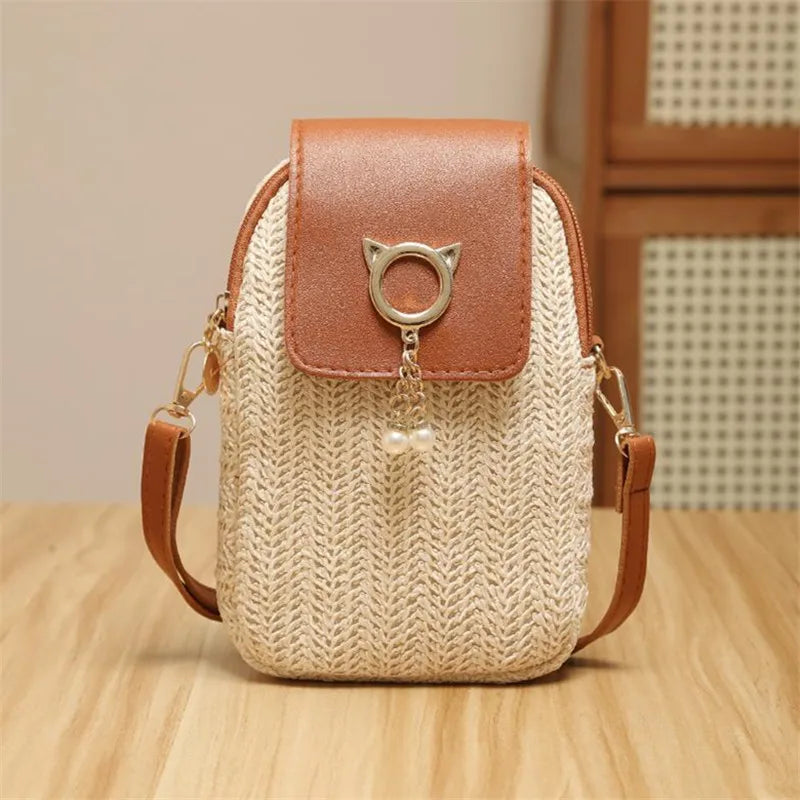 Zaya Straw Mini Bag